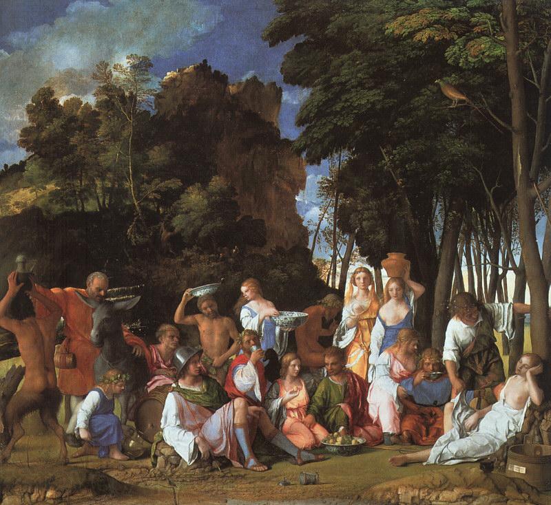 Giovanni Bellini Feast of the Gods Spain oil painting art